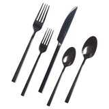 PADERNO Belvedere Stainless Steel Flatware Set, Serves 4, 20-pc, Black