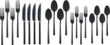 PADERNO Belvedere Stainless Steel Flatware Set, Serves 4, 20-pc, Black image 3