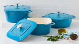 PADERNO Braiser, Durable Cast Iron, Oven Safe, Atlantic Blue, 5-qt image 8