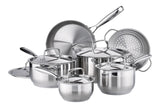 PADERNO Canadian Classic Stainless Steel Cookware Set, Dishwasher & Oven Safe, 11-pc image 2