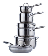 PADERNO Canadian Classic Stainless Steel Cookware Set, Dishwasher & Oven Safe, 11-pc image 4