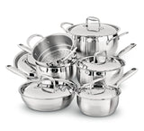 PADERNO Canadian Classic Stainless Steel Cookware Set, Dishwasher & Oven Safe, 11-pc image 7