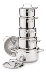 PADERNO Canadian Signature Stainless Steel Cookware Set, 12-pc image 2