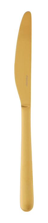 PADERNO Chelsey Satin Gold Finish Slim Round Stainless Steel Flatware Set, Serves 4, 20-pc image 3