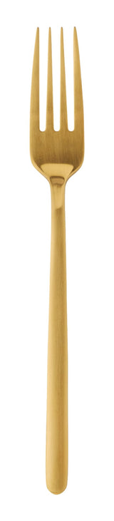 PADERNO Chelsey Satin Gold Finish Slim Round Stainless Steel Flatware Set, Serves 4, 20-pc image 5