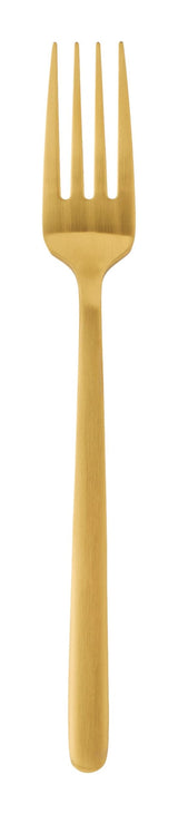 PADERNO Chelsey Satin Gold Finish Slim Round Stainless Steel Flatware Set, Serves 4, 20-pc image 7