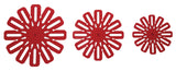 PADERNO Classic Cookware Protectors for Pots and Pans, Red, 5-pc