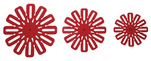 PADERNO Classic Cookware Protectors for Pots and Pans, Red, 5-pc