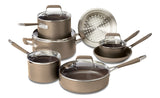 PADERNO Classic Cookware Set, Non-Stick, PFOA-Free, Oven Safe, Champagne Bronze, 12-pc image 2