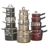 PADERNO Classic Cookware Set, Non-Stick, PFOA-Free, Oven Safe, Champagne Bronze, 12-pc image 3