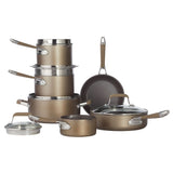 PADERNO Classic Cookware Set, Non-Stick, PFOA-Free, Oven Safe, Champagne Bronze, 12-pc image 4