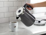 PADERNO Cordless Electric Kettle with Auto Shut Off, Black Stainless Steel, 1.7L image 6