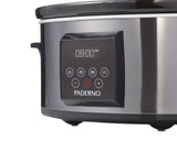 PADERNO Digital Programmable Slow Cooker, Black Stainless Steel, 6qt image 3