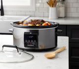 PADERNO Digital Programmable Slow Cooker, Black Stainless Steel, 6qt image 5