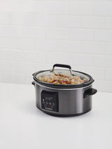 PADERNO Digital Programmable Slow Cooker, Black Stainless Steel, 6qt image 6