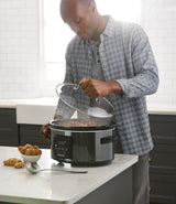PADERNO Digital Programmable Slow Cooker, Black Stainless Steel, 6qt image 7