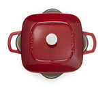 PADERNO Dutch Oven, Durable Cast Iron, Oven Safe, Red, 6.5qt image 4