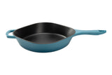PADERNO Enameled Cast Iron Frying Pan, Turquoise Blue, 10-in image 6