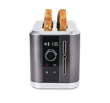 PADERNO Even Heat Wide Slots Toaster with 9 Settings, Black Stainless Steel, 2-Slices image 2