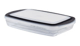 PADERNO Glass Rectangular Baking Dish with Lid, 2.8-qt