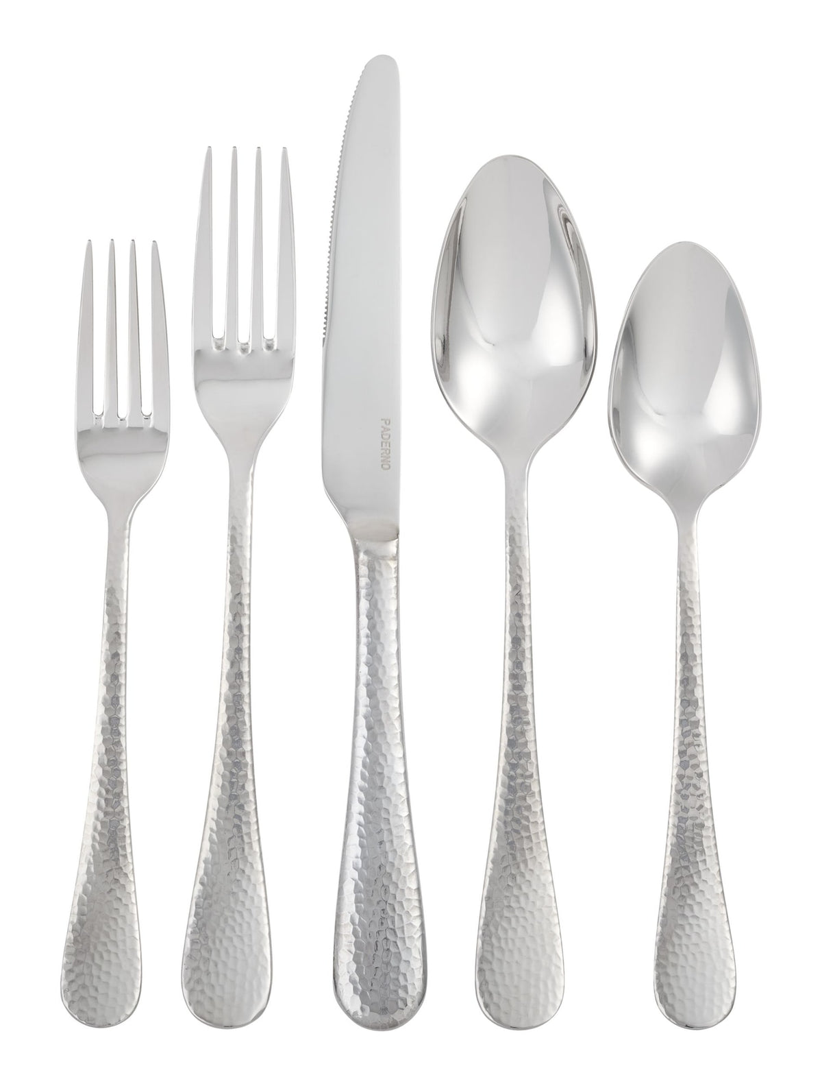 PADERNO Hammered Flatware Set, Serves 4, 20-pc