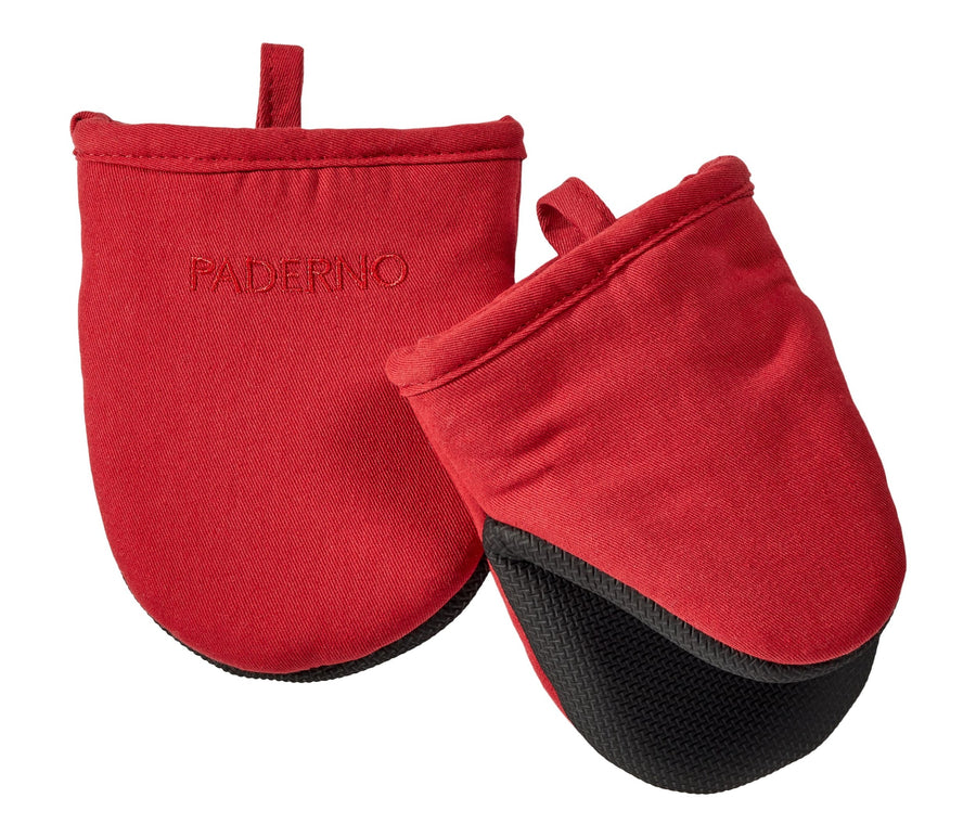 PADERNO Neoprene Palm Mini Mitts, Red, One-Size, 2-pk