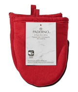 PADERNO Neoprene Palm Mini Mitts, Red, One-Size, 2-pk image 2