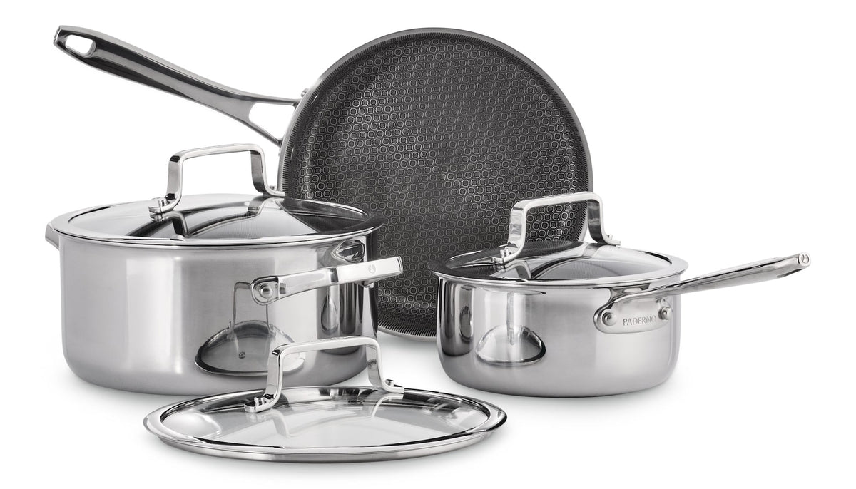 Paderno PFOA-Free Hybrid Clad Cookware Pot Set, 6-pc