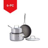Paderno PFOA-Free Hybrid Clad Cookware Pot Set, 6-pc image 5