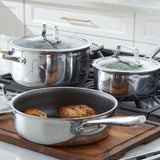 Paderno PFOA-Free Hybrid Clad Cookware Pot Set, 6-pc image 6