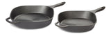 PADERNO Pre-Seasoned Smooth Release Cast Iron Skillet, Oven Safe, Black, 12-in