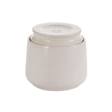 PADERNO Professional Ceramic French Butter Keeper Dish, Dishwasher Safe, Holds One 1/4-lb Stick of Butter