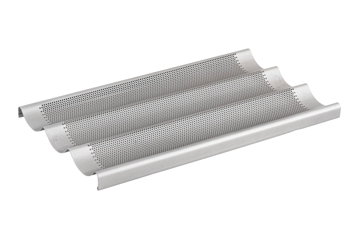 Paderno Professional Non-Stick Baguette Pan, Champagne