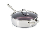 PADERNO Professional Non-Stick Clad Jumbo Cooker, Burgundy, 5-L image 2