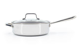PADERNO Professional Non-Stick Clad Jumbo Cooker, Burgundy, 5-L image 4