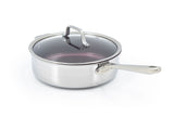 PADERNO Professional Non-Stick Clad Jumbo Cooker, Burgundy, 5-L image 6