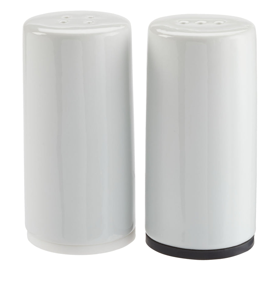 PADERNO Professional Salt & Pepper Shakers, Dishwasher-Safe, White