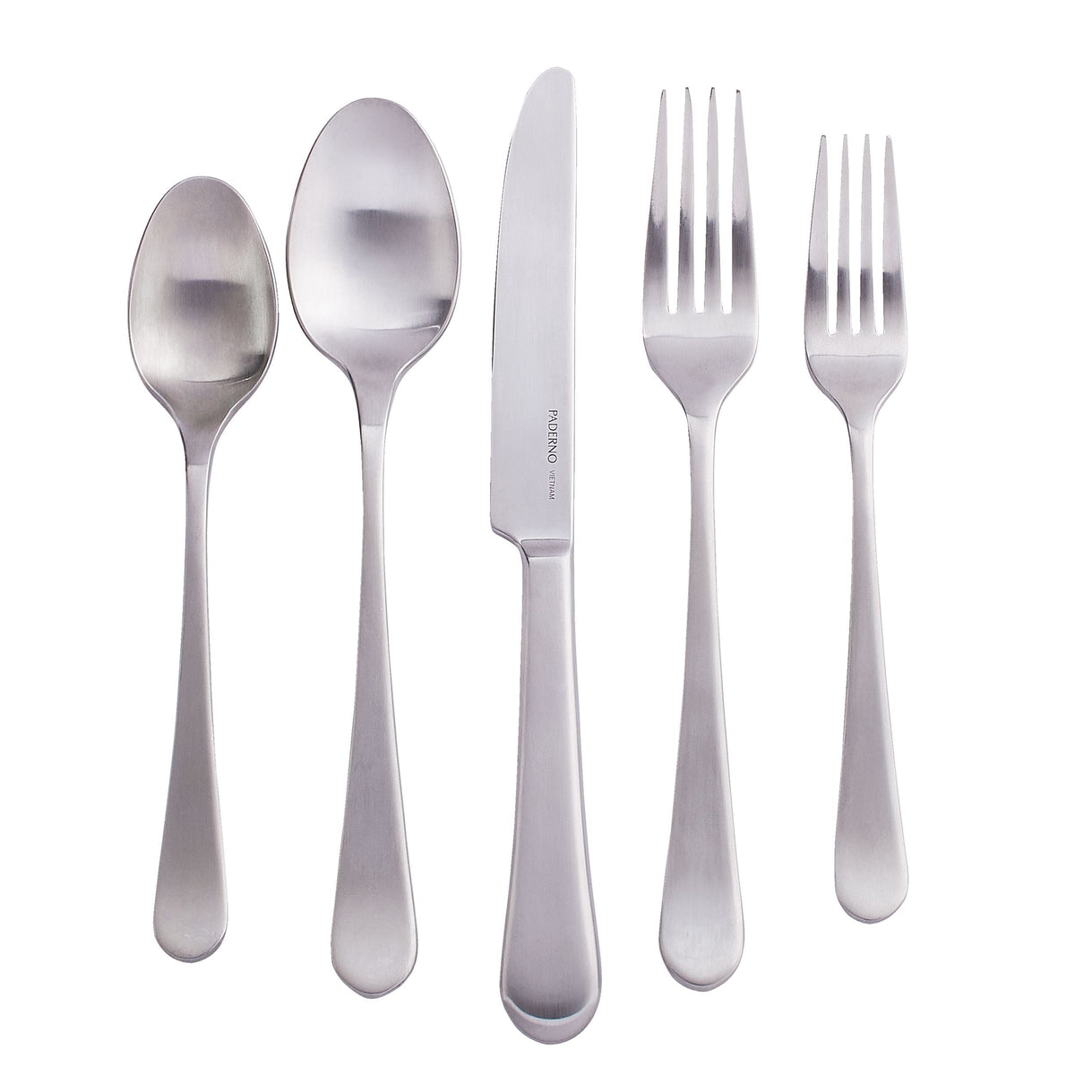 PADERNO Richmond Satin Stainless Steel Flatware Set, Serves 4, 20-pc