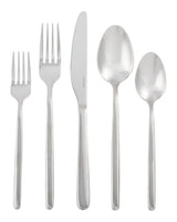 PADERNO Slim Rounded Handle Flatware Set, Serves 12, 60-pc