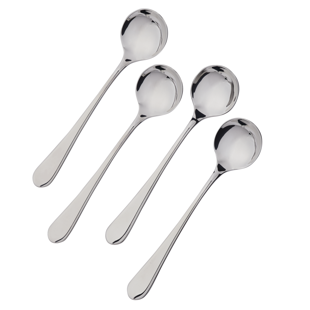 PADERNO Stainless Steel Soup Spoons, 4-pc