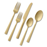PADERNO Summerside Champagne Matte Stainless Steel Flatware Set, Serves 4, 20-pc image 2