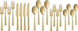 PADERNO Summerside Champagne Matte Stainless Steel Flatware Set, Serves 4, 20-pc image 4