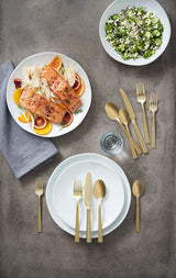 PADERNO Summerside Champagne Matte Stainless Steel Flatware Set, Serves 4, 20-pc image 5
