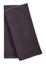 PADERNO Waffle Cotton Terry All-Purpose Kitchen Towels, Black, 2-pk