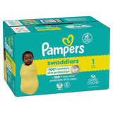 Pampers Swaddler Size 1 Leak-Free Baby Diapers, 96-pc