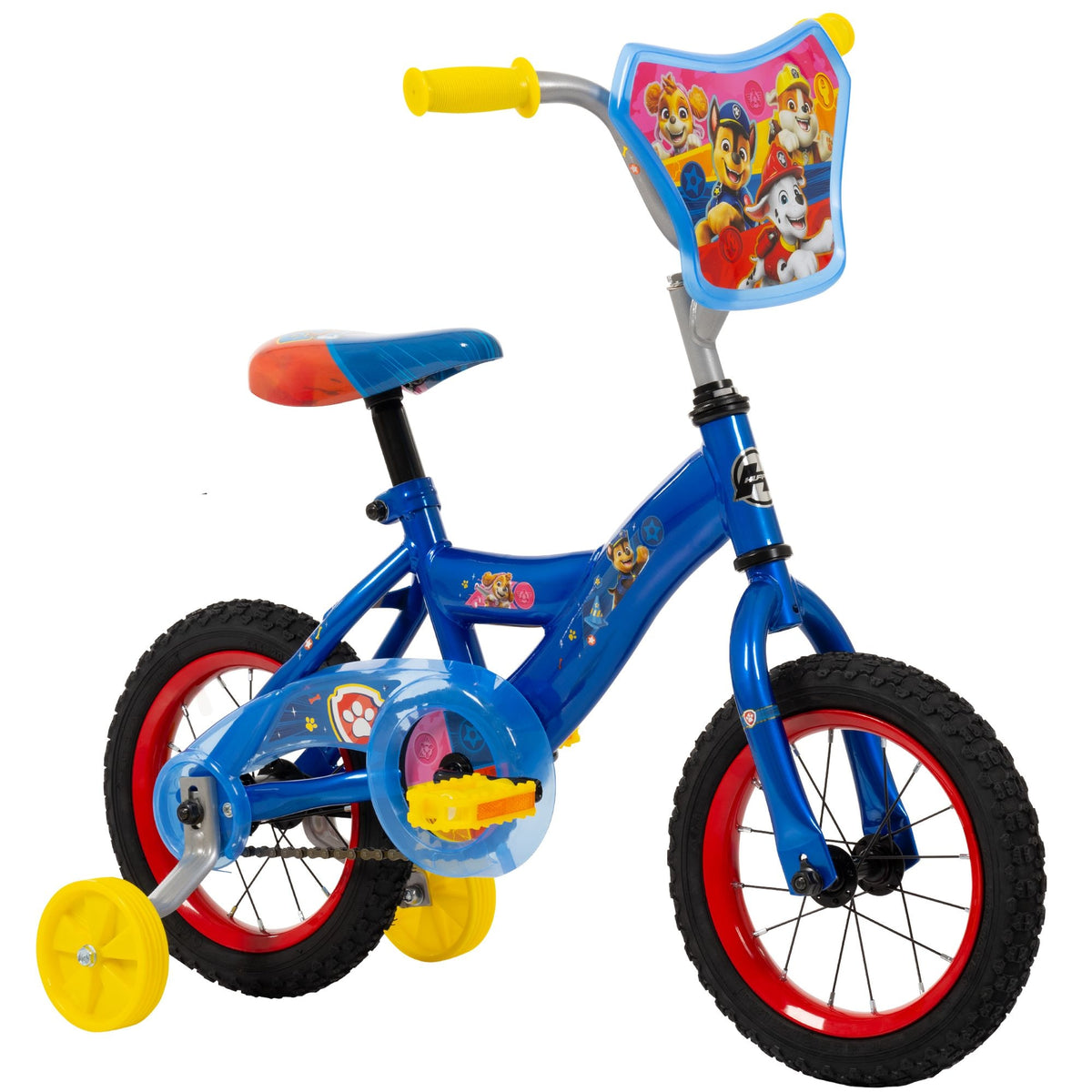 PAW Patrol Kids' Bike with Removable Training Wheels, Ages 1-13, 12-in