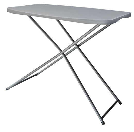 Peakform Height Adjustable Plastic & Metal Portable Folding Activity Table, Indoor/Outdoor, White