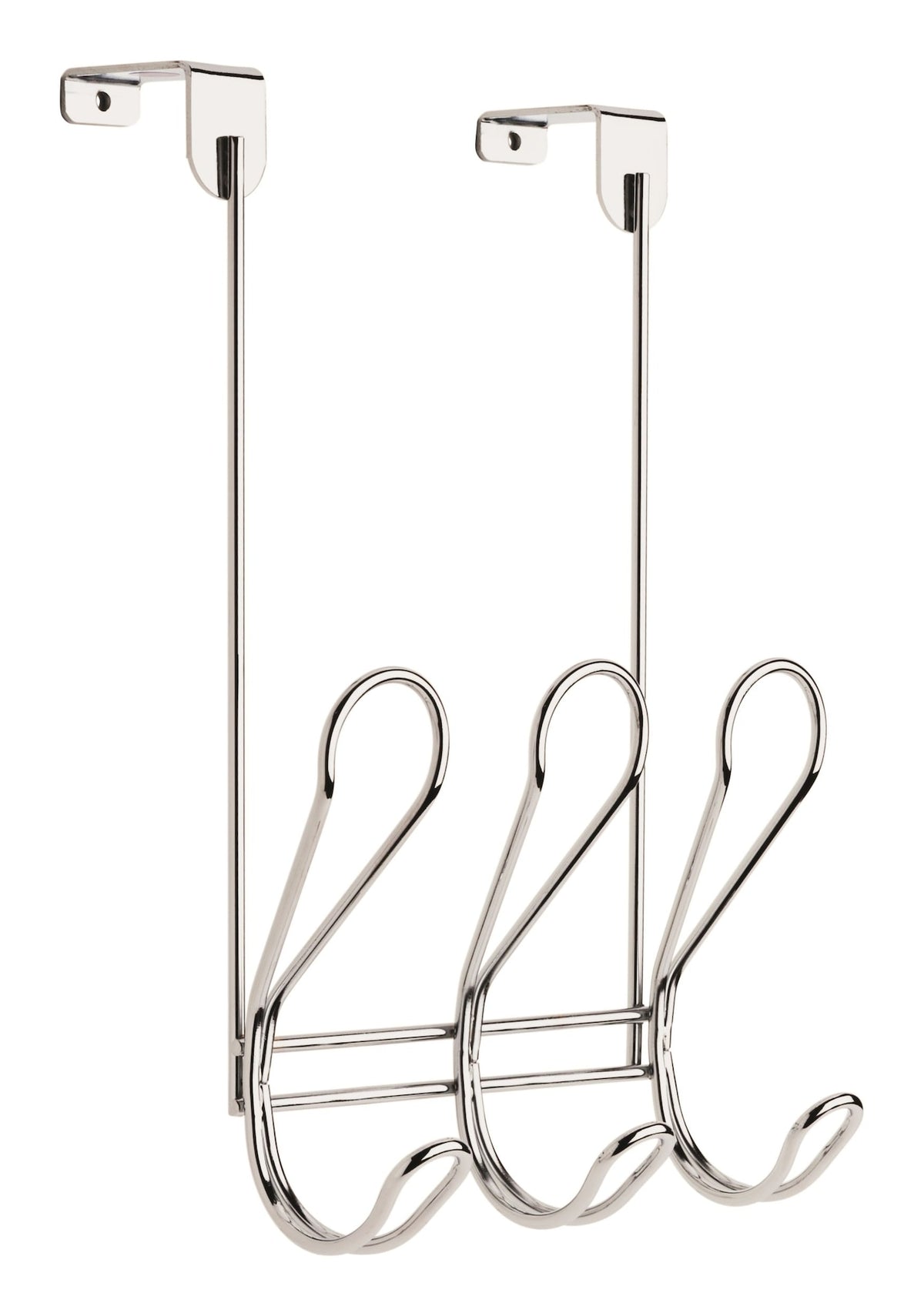 Peerless Dolen Steel 3-Hook Over the Door Rail, Assorted Colours