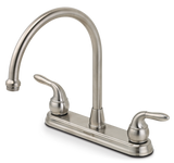 Peerless Double Handle Kitchen Faucet, Brushed Nickel