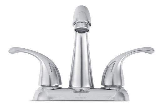 Peerless Double Handle Rigid Spout 4-in Centreset Bathroom Sink Faucet with Pop-Up Drain, Chrome